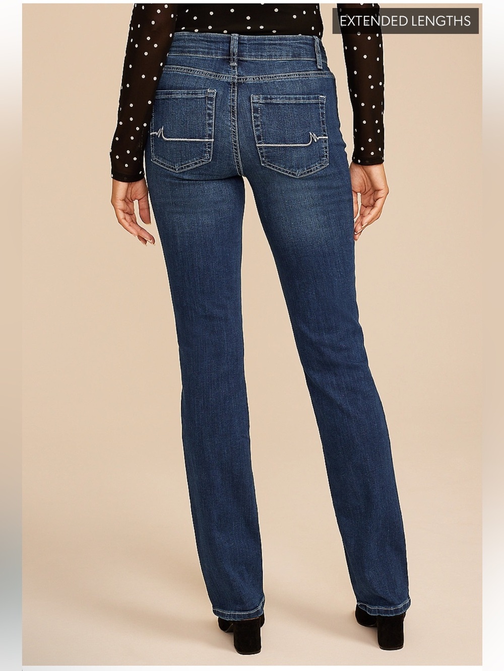 M jeans by Maurices Classic Straight-Leg Mid-Rise Women’s Jeans in Dark Blue - Picture 2 of 11